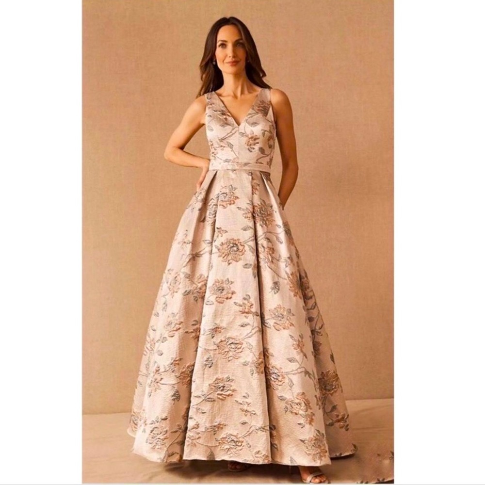 BHLDN Adema Floral Ballgown with Pockets